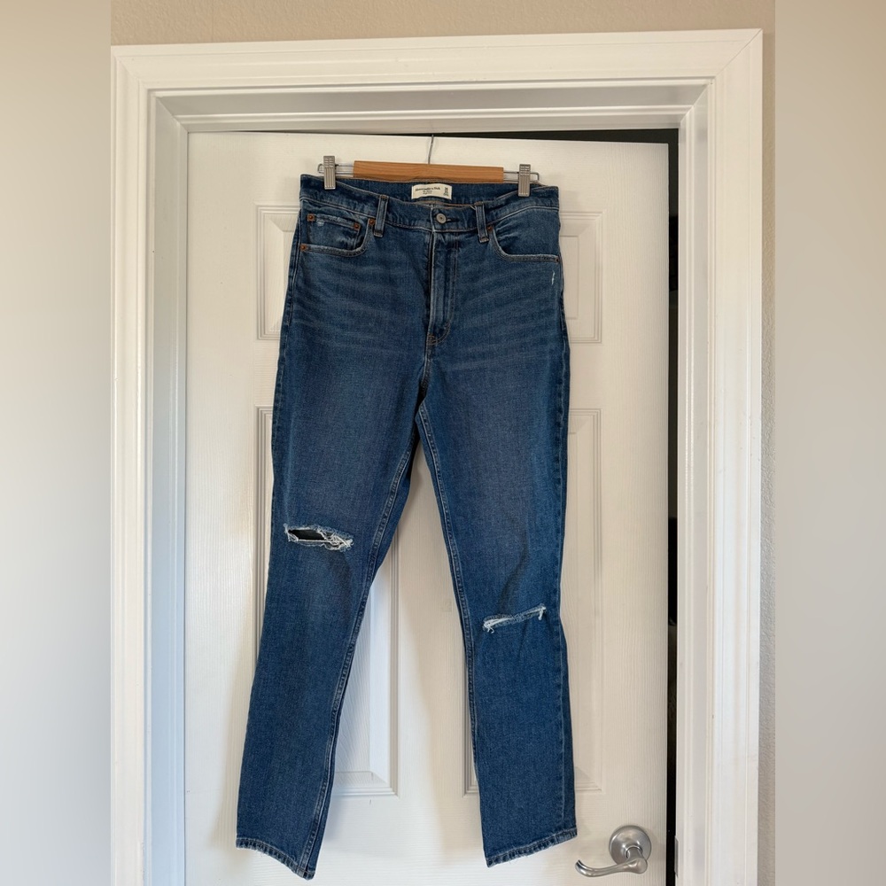 Abercrombie & Fitch High Rise Skinny Jeans - Blue
